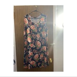 Plus size floral dress